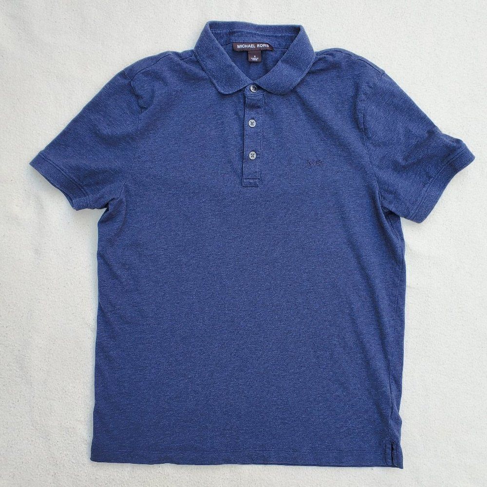 Michael Kors Blue Polo Short Sleeve Shirt